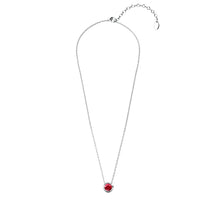 Load image into Gallery viewer, Destiny Moon July/Ruby Birthstone Necklace with Swarovski Crystals