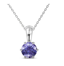 Load image into Gallery viewer, Destiny 925 Sterling Silver February Birth Set with Swarovski Crystals