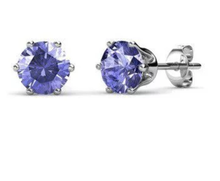 Load image into Gallery viewer, Destiny 925 Sterling Silver February Birth Set with Swarovski Crystals