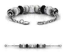 Load image into Gallery viewer, Destiny Jewellery Destiny charm Bracelet embellished with Swarovski crystals -available in 3 colours