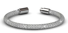Load image into Gallery viewer, Destiny Jewellery Silver Mesh Bracelet with embellished with Swarovski crystals