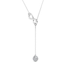Load image into Gallery viewer, Destiny Infinity drop Necklace with Crystals from Swarovski®