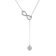 Load image into Gallery viewer, Destiny Infinity drop Necklace with Crystals from Swarovski®