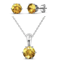 Load image into Gallery viewer, Destiny November Birth Set with Swarovski Crystals