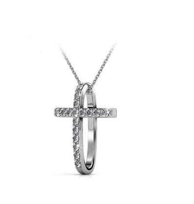 Destiny Cross Pendant with Swarovski Crystals