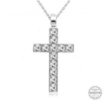 Load image into Gallery viewer, Destiny Cross Pendant with Swarovski Crystals