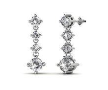Load image into Gallery viewer, Destiny Royalty 5 Pair Earring Set with Swarovski Crystals - Silver