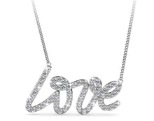 Load image into Gallery viewer, Destiny Love Necklace with Swarovski Crystals - Silver