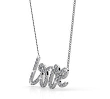 Load image into Gallery viewer, Destiny Love Necklace with Swarovski Crystals - Silver