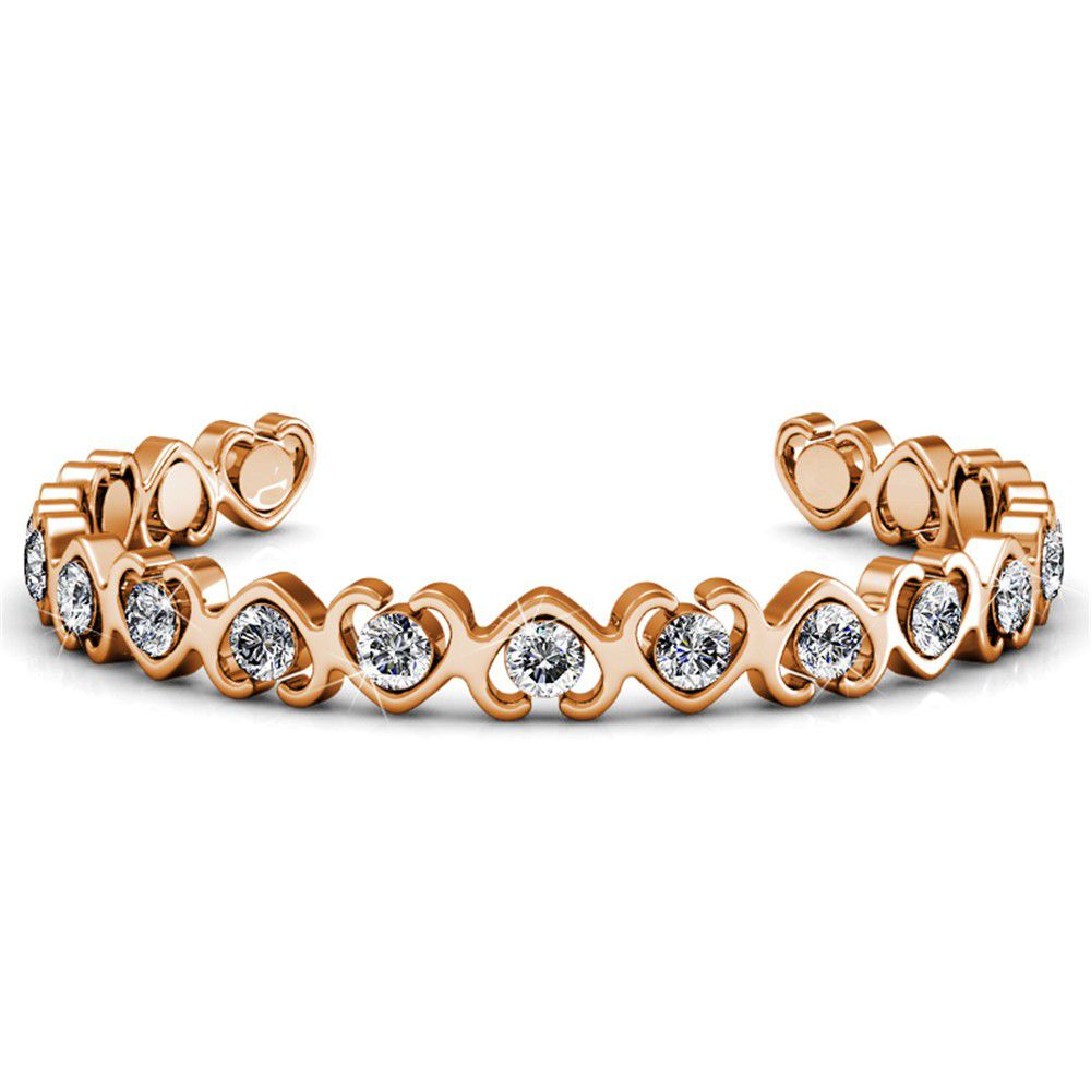 Destiny Grace Bracelet with Swarovski Crystals - Rose