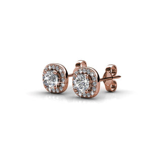 Destiny Gia Earrings with Swarovski Crystals - Rose