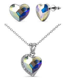 Destiny Leah Heart set with Swarovski Crystals