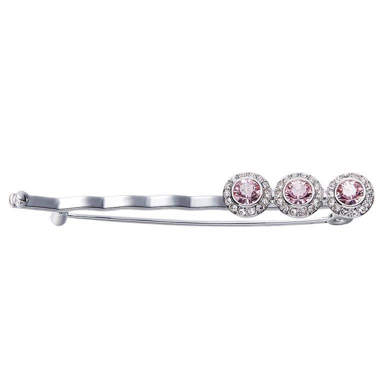 CDE 3 Rose Brooch/Scarf Pin with Swarovski Crystals