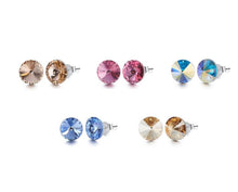 Load image into Gallery viewer, CDE 5 Pair Mia 925 Sterling Silver Earring Set with Swarovski Crystals