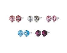 Load image into Gallery viewer, CDE 5 Pair Lea 925 Sterling Silver Earring Set with Swarovski Crystals