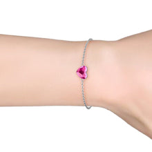 Load image into Gallery viewer, Destiny 925 Sterling Silver Brynlee Heart Bracelet with Swarovski Crystals