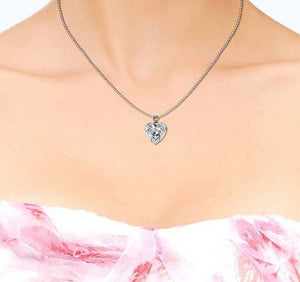 Destiny Alloura Heart Necklace with Swarovski Crystals
