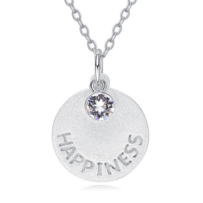 CDE 925 Sterling Silver Happiness Necklace with Swarovski Crystals