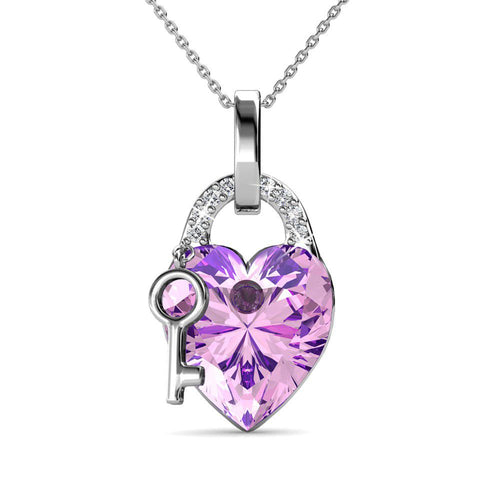 Destiny Alina Heart Necklace with Swarovski Crystals