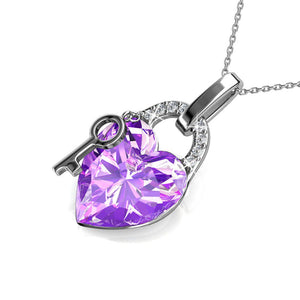 Destiny Alina Heart Necklace with Swarovski Crystals