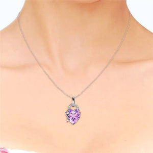 Destiny Alina Heart Necklace with Swarovski Crystals