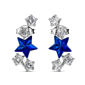 Destiny 925 Sterling Silver Dream Earrings with Swarovski Crystals