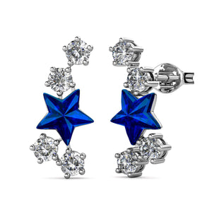 Destiny 925 Sterling Silver Dream Earrings with Swarovski Crystals