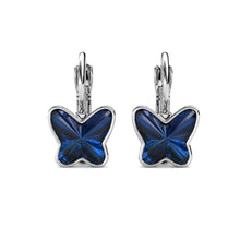 Load image into Gallery viewer, Destiny 925 Sterling Silver Butterfly Sky Earrings with Swarovski Crystals