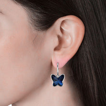 Load image into Gallery viewer, Destiny 925 Sterling Silver Butterfly Sky Earrings with Swarovski Crystals
