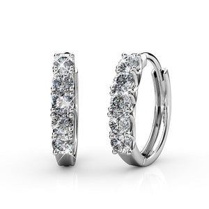 Destiny 925 Sterling Silver Royalty Earrings set with Swarovski Crystals