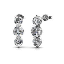 Load image into Gallery viewer, Destiny 925 Sterling Silver Royalty Earrings set with Swarovski Crystals