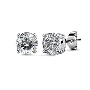 Destiny 925 Sterling Silver Royalty Earrings set with Swarovski Crystals