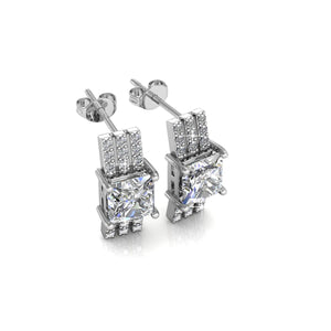 Destiny 925 Sterling Silver Juniper Earrings with Swarovski Crystals