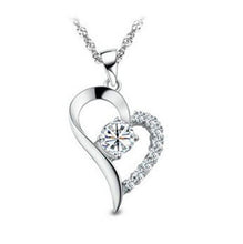 Load image into Gallery viewer, Destiny 925 Sterling Silver Eternal Heart Set with Swarovski Crystals