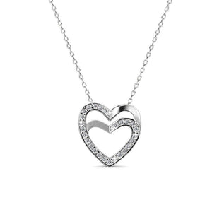 Destiny Evie Heart Necklace with Swarovski Crystals