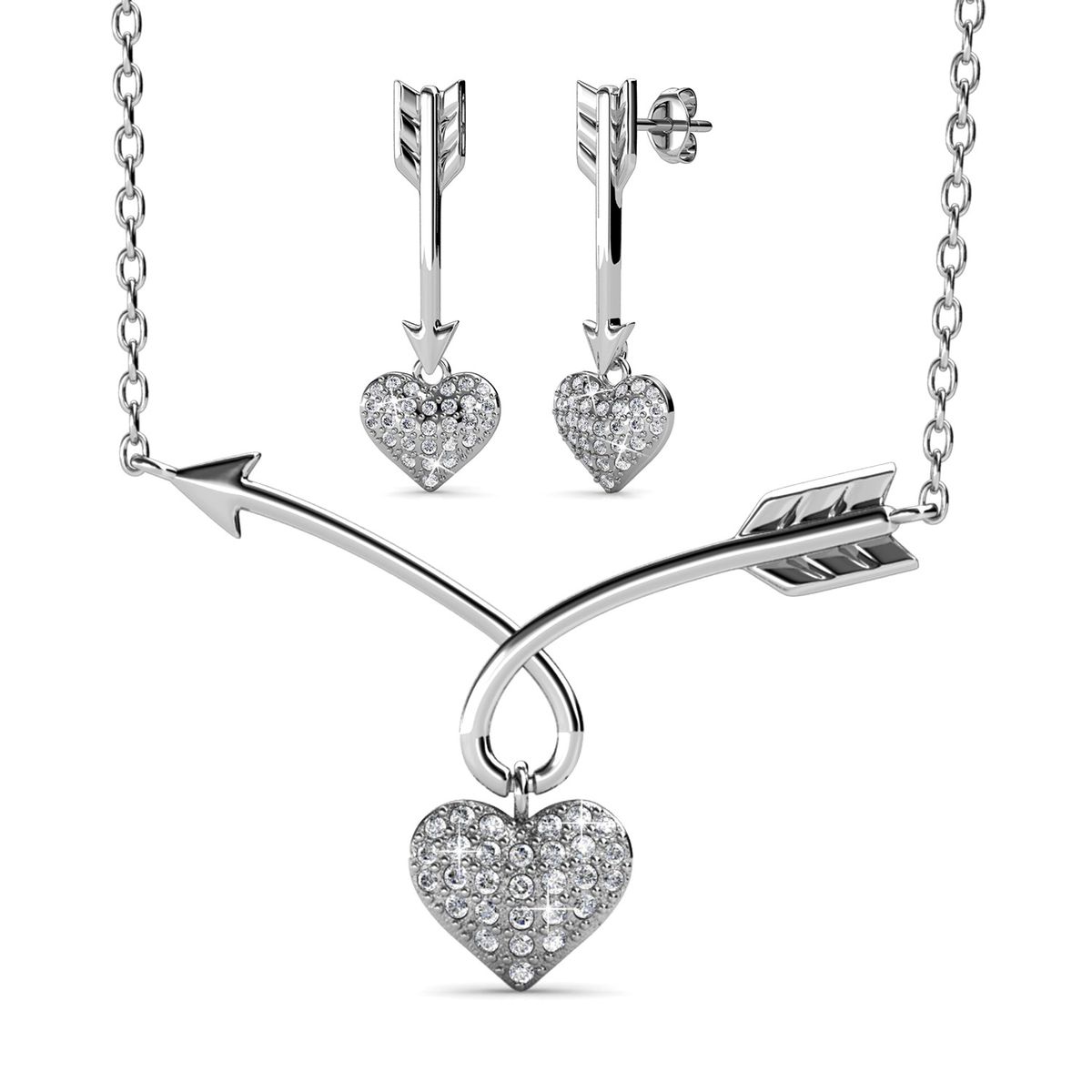 Destiny Cupid's Arrow set with Swarovski Crystals