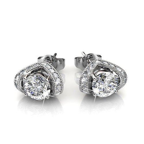 Destiny 925 Sterling Silver Eden Earrings with Swarovski Crystals