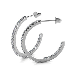 Destiny Roxy Loop Earrings with Swarovski Crystals