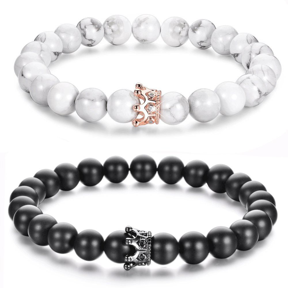 HerJewellery Couple Crown Bracelets