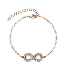 Load image into Gallery viewer, Destiny Infinity Bracelert with Swarovski Crystals - Rose Gold