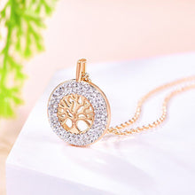 Load image into Gallery viewer, CDE Tree of life Necklace with Swarovski® Crystals