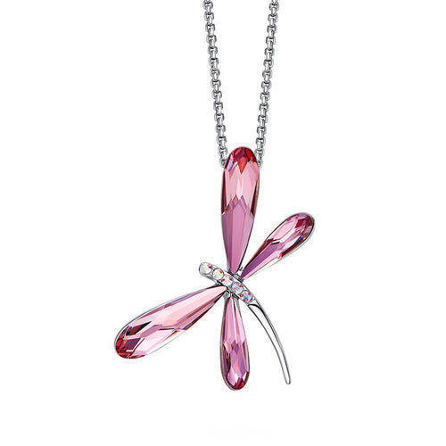 CDE Dragonfly Necklace with Swarovski® Crystals