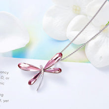 Load image into Gallery viewer, CDE Dragonfly Necklace with Swarovski® Crystals