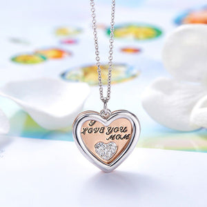 CDE I Love You Mom Necklace with Swarovski® Crystals