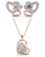 Load image into Gallery viewer, Destiny Valentino Set with Crystals From Swarovski® - Rose gold