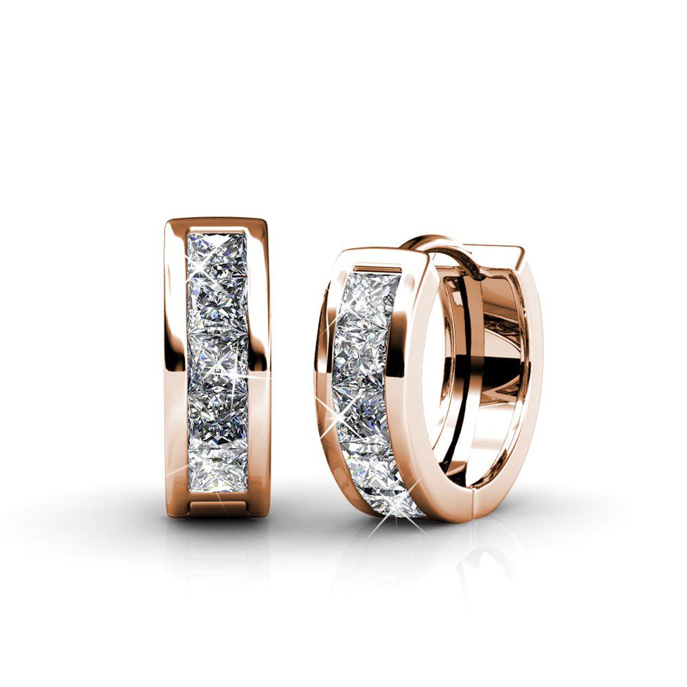 Destiny Abby hoop Earrings with Swarovski® Crystals