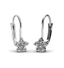 Load image into Gallery viewer, Destiny Flower Clip Earrings With Crystals From Swarovski