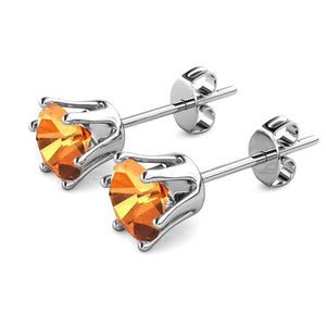 Destiny Tangerine Earring With Crystals From Swarovski in a Macaroon Case