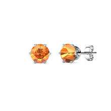 Load image into Gallery viewer, Destiny Tangerine Earring With Crystals From Swarovski in a Macaroon Case