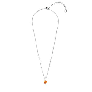 Destiny Tangerine Necklace With Crystals From Swarovski in a Macaroon Case